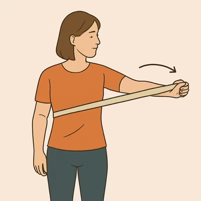 External rotation resistance band