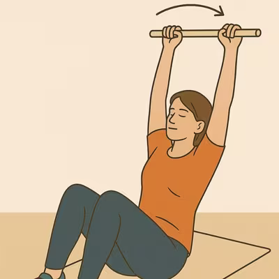 Shoulder flexion dengan tongkat