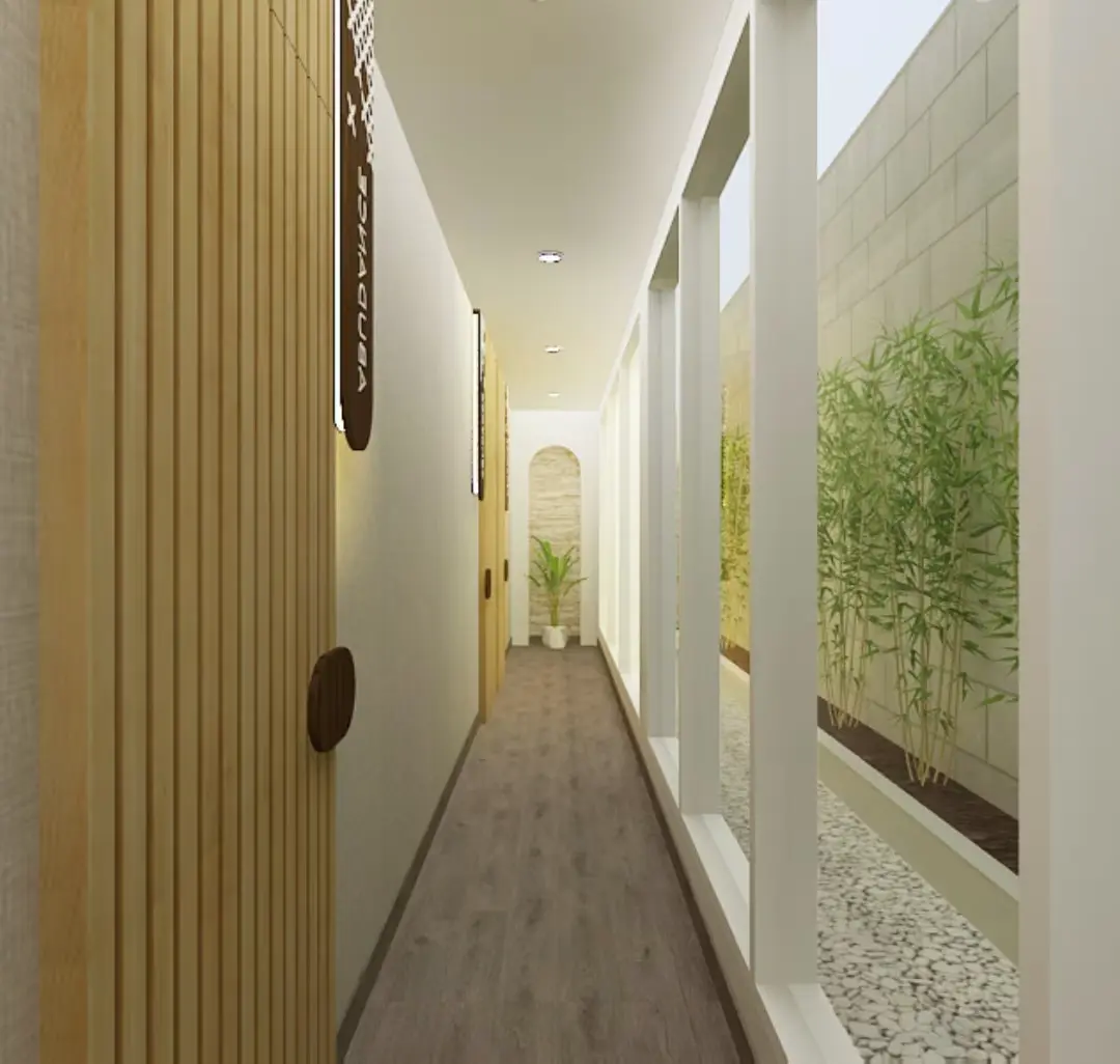 koridor-halaman-belakang-center-bintaro-3d