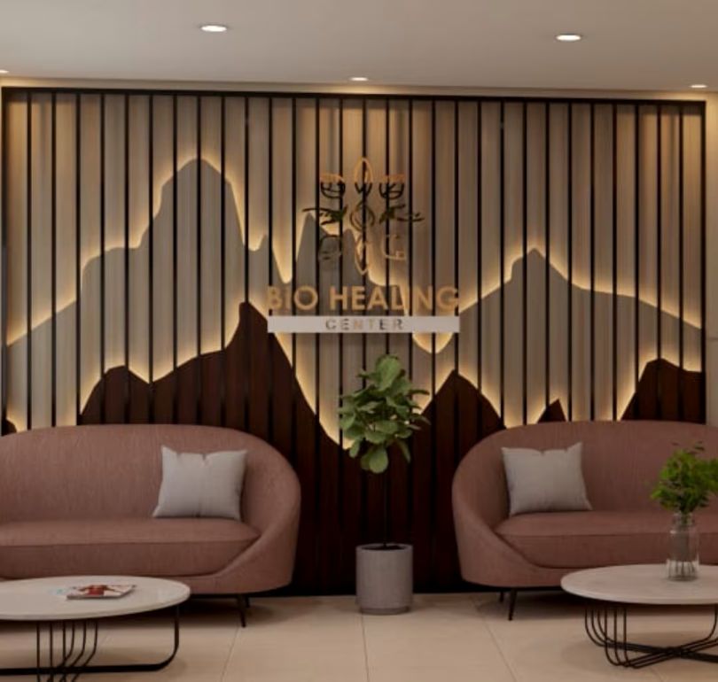Ruang tunggu Bio Healing Center Kebayoran Baru Jakarta Selatan (3D)